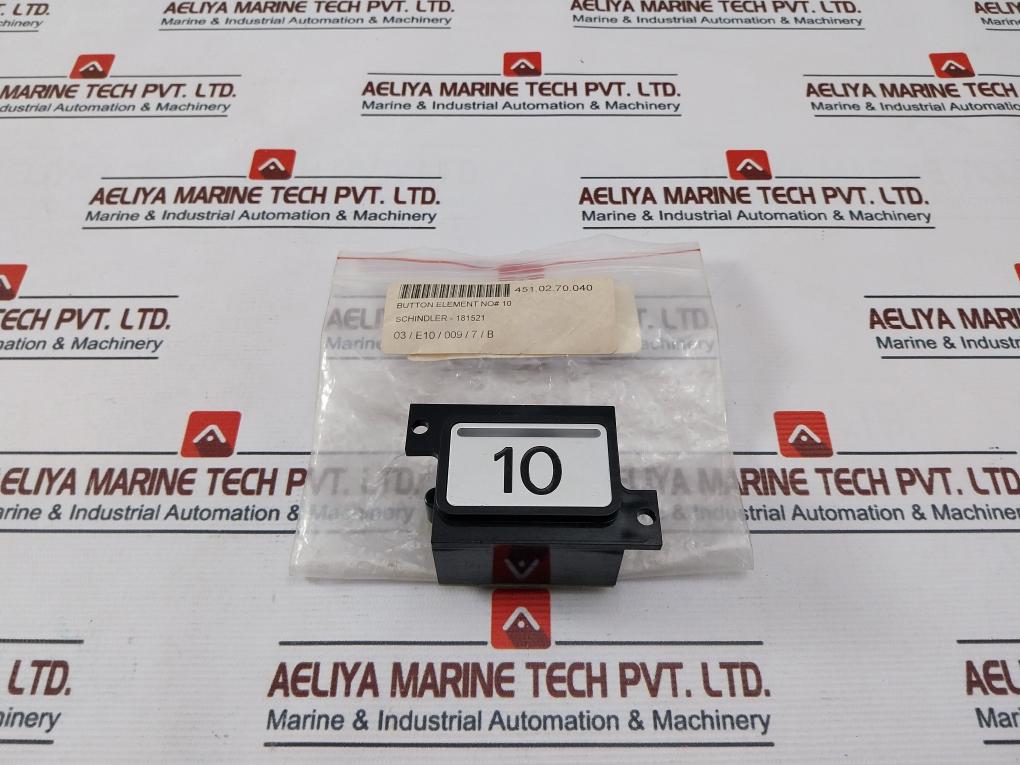 Schindler Mbq1.Qc Button Element No 10 590287