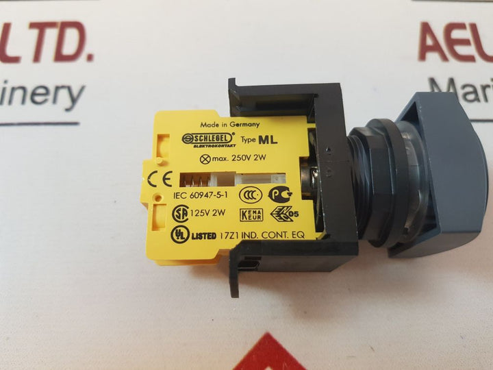 Schlegel Ml Auxiliary Contact Red Pushbutton
