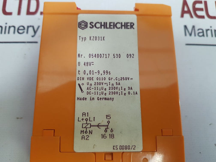 Schleicher Kzd31K Time Relay 01-9, 99S 05400717 530 092