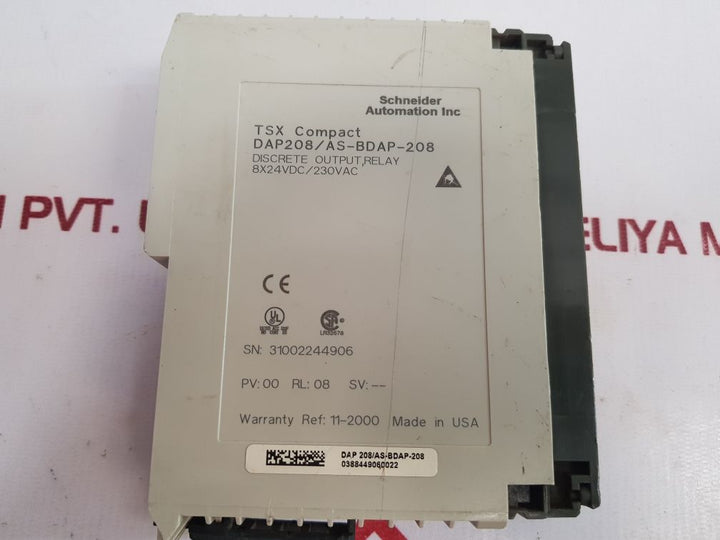 Schneider Dap208/As-bdap-208 Tsx Compact Output Relay