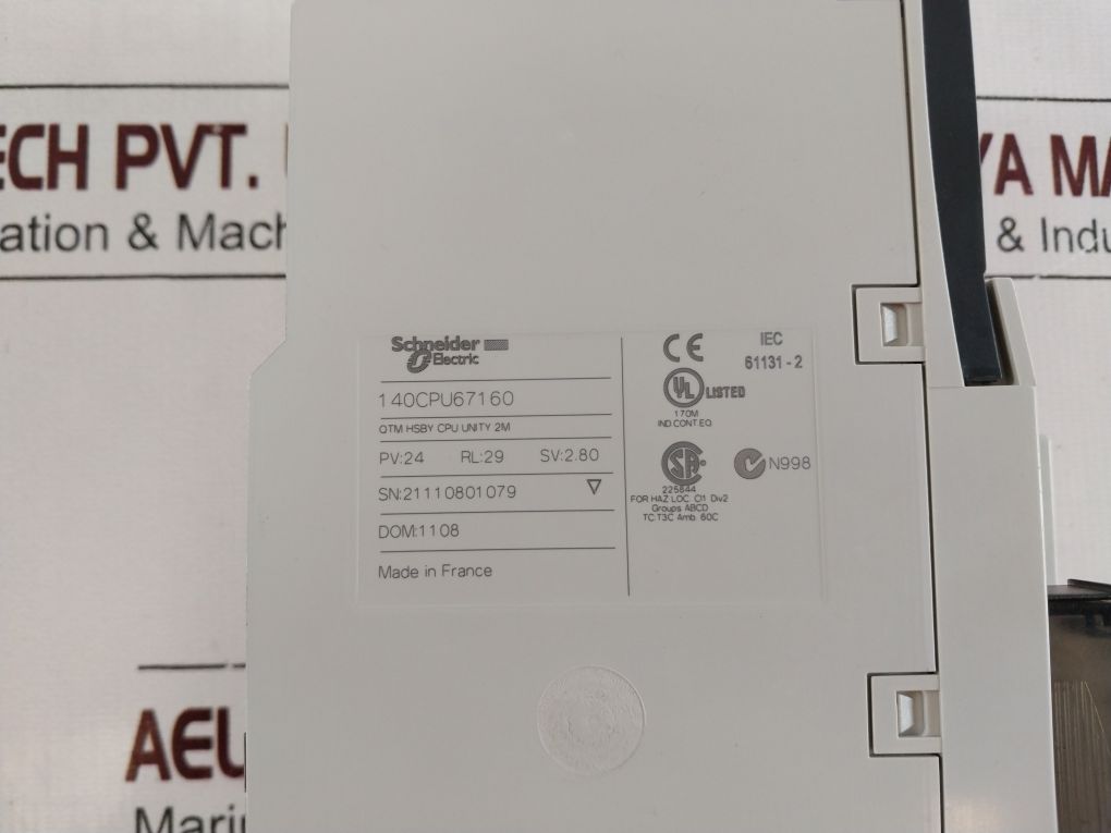 Schneider Electric 140Cpu67160 Hot Standby Controller 2.80