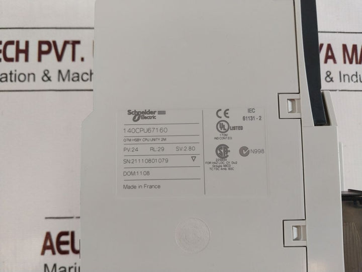 Schneider Electric 140Cpu67160 Hot Standby Controller 2.80