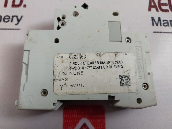 Schneider Electric C15A Circuit Breaker 15A 1P 110Vac