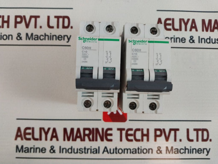 Schneider Electric C60H C10 Circuit Breaker 400V 10A 2-pole