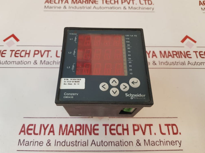 Schneider Electric Conzerv Em6438 Power Meter 50Ma To 6A