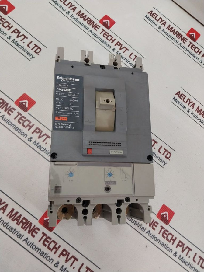 Schneider Electric Cvs630f Moulded Case Circuit Breaker 630a 3p 36ka