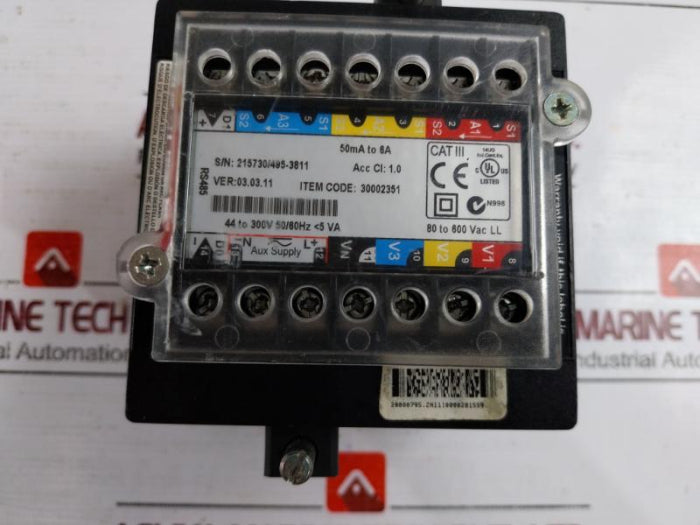 Schneider Electric Em6436 Conzerv Led Display Load Monitor 44 To 300V 50/60Hz