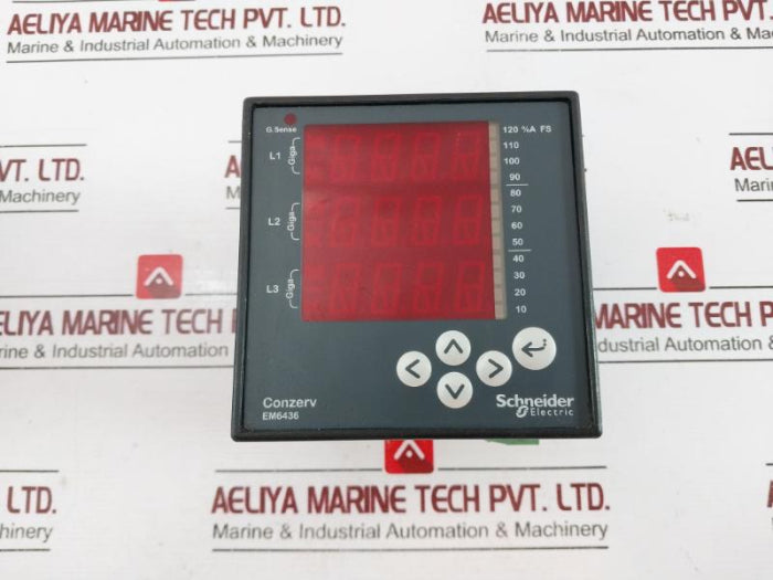 Schneider Electric Em6436 Conzerv Panel Meter With Led Display Ver 03.03.11 Rs485