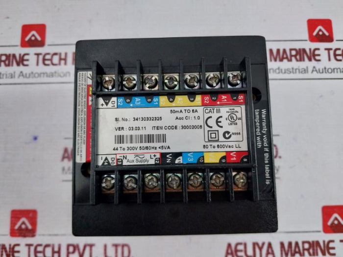 Schneider Electric Em6459 Digital Vaf Meter Ver 03.03.11 30002008 Cat Iii