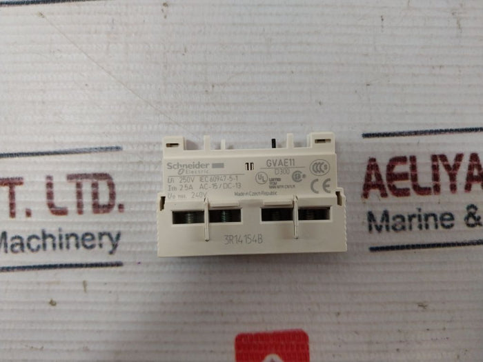 Schneider Electric Gvae11 Auxiliary Contact Block 25A 240V
