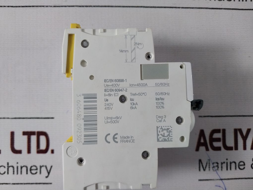 Schneider Ic60a Circuit Breaker 25a 50/60hz 400v 6kv 50°C