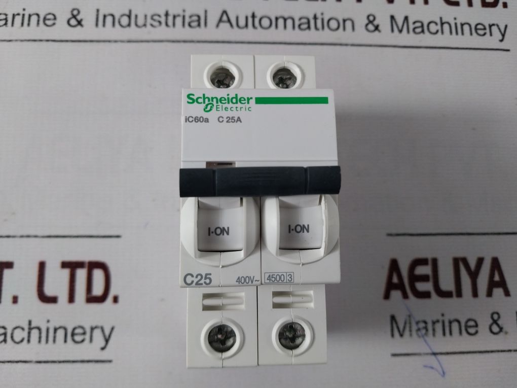 Schneider Ic60a Circuit Breaker 25a 50/60hz 400v 6kv 50°C
