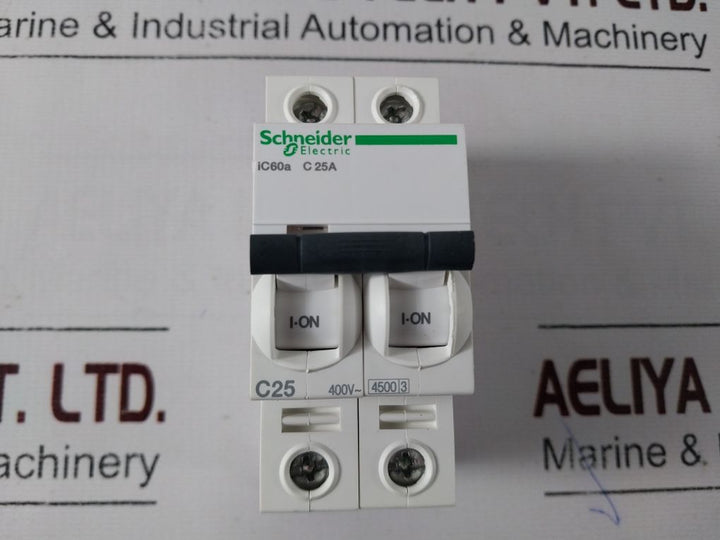 Schneider Ic60a Circuit Breaker 25a 50/60hz 400v 6kv 50°C