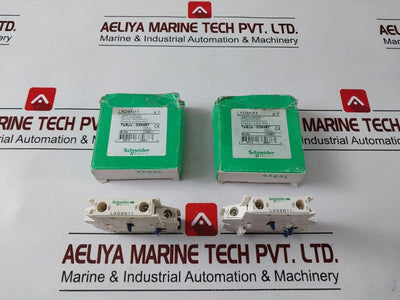 Lot Of 2X Schneider Electric Lad8N11 Auxiliary Contact Block 690V/10A