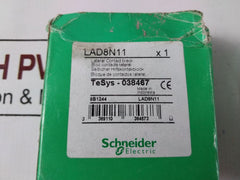 Lot Of 2X Schneider Electric Lad8N11 Auxiliary Contact Block 690V/10A
