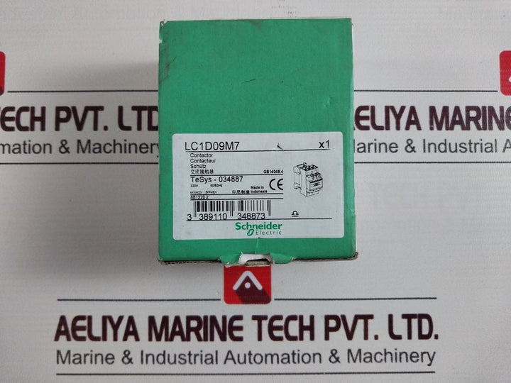 Schneider Electric Lc1D09M7 Contactor 25A 690V 50/60Hz 6Kv