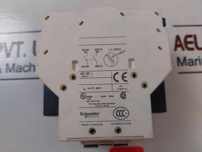 Schneider Electric Lc1d18 Telemecanique Auxiliary Contact 48v 50/60hz