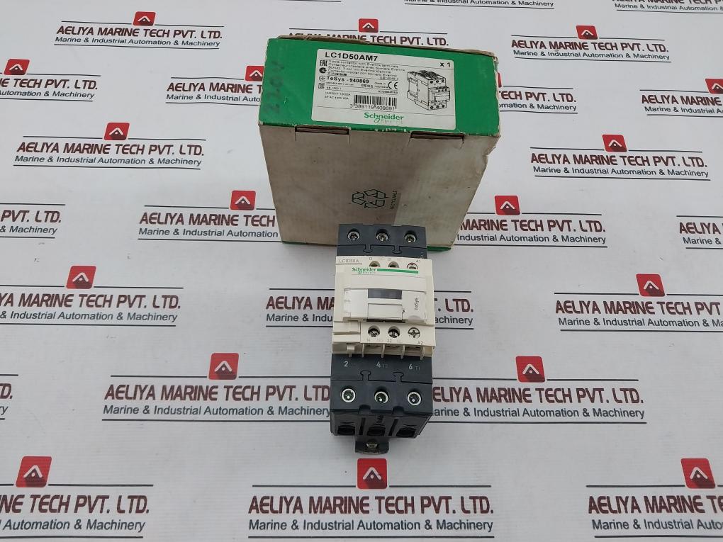 Schneider Electric Lc1D50Am7 3 Pole Contactor Hu02017-12005A