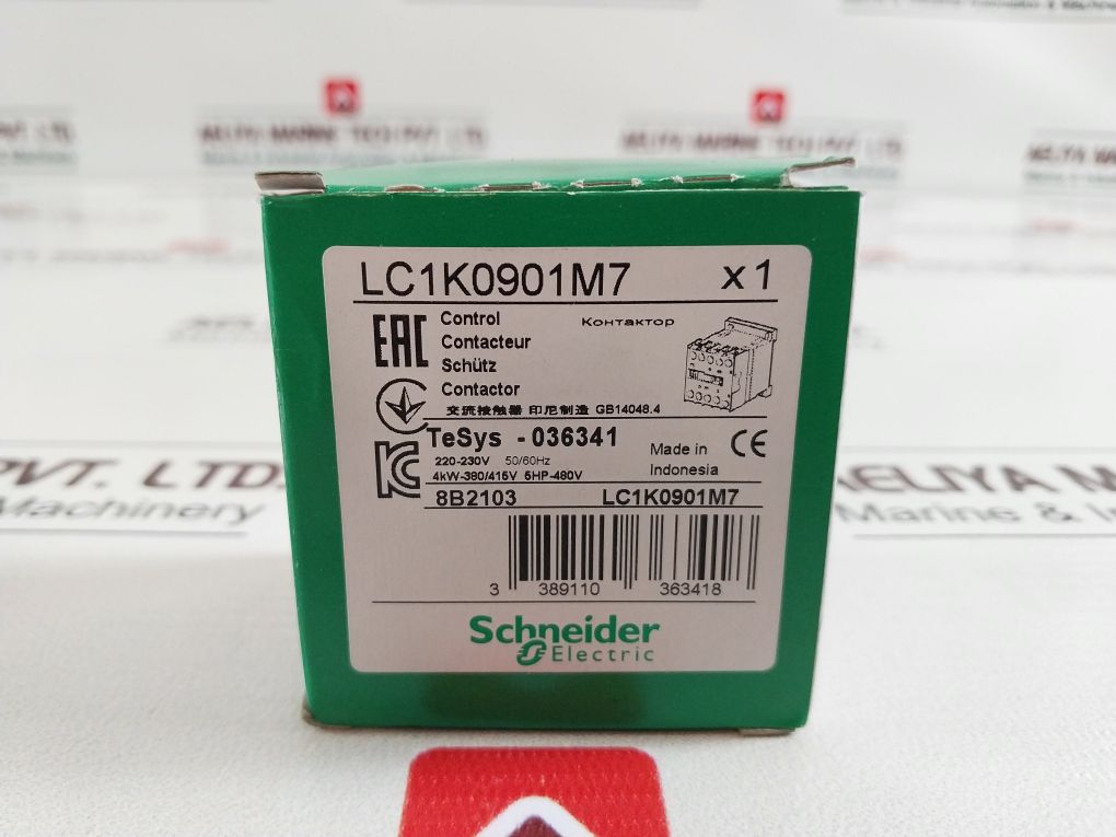 Schneider electric/telemecanique lc1k0901m7 contactor
