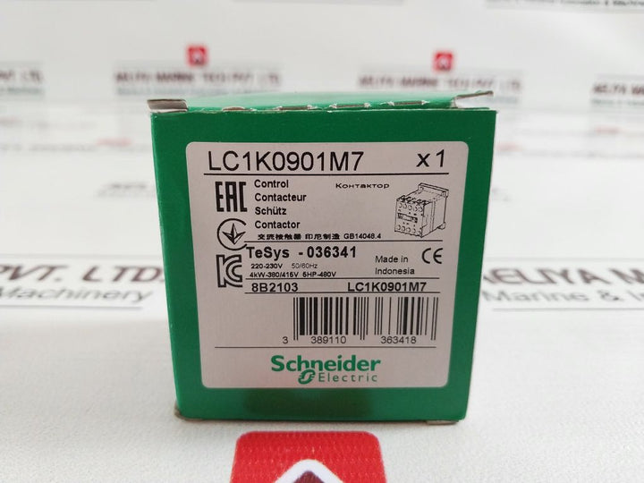 Schneider electric/telemecanique lc1k0901m7 contactor