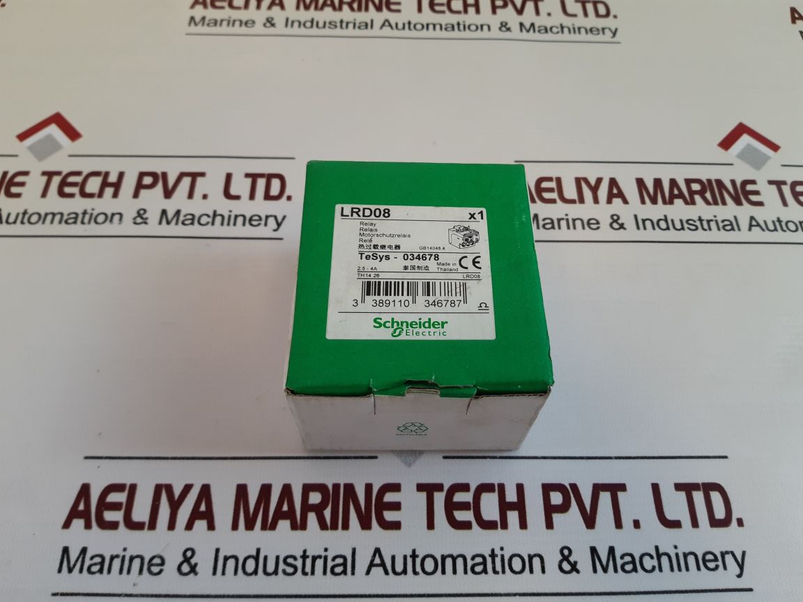 Schneider Electric Lrd08 Thermal Overload Relay 10A 690V-50/60Hz