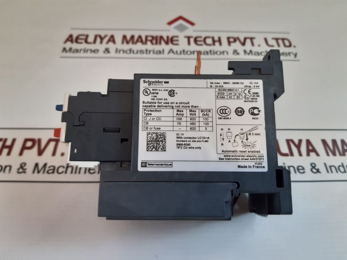 Schneider Electric Lrd340 Thermal Overload Relay 690V-50/60Hz