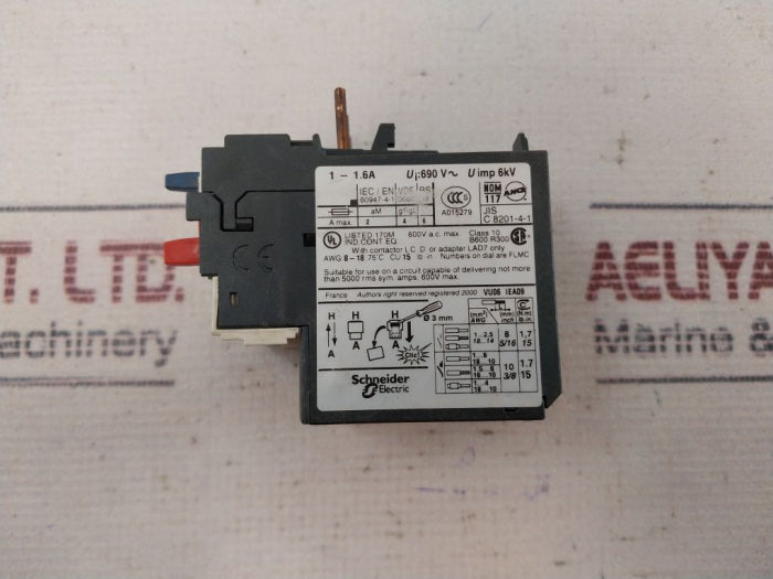 Schneider Electric LRD 06 Thermal Overload Relay 1-1.6A