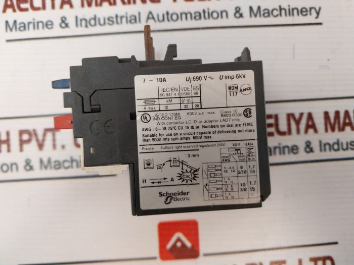 Schneider Electric Lrd 14 Thermal Overload Relay 600V