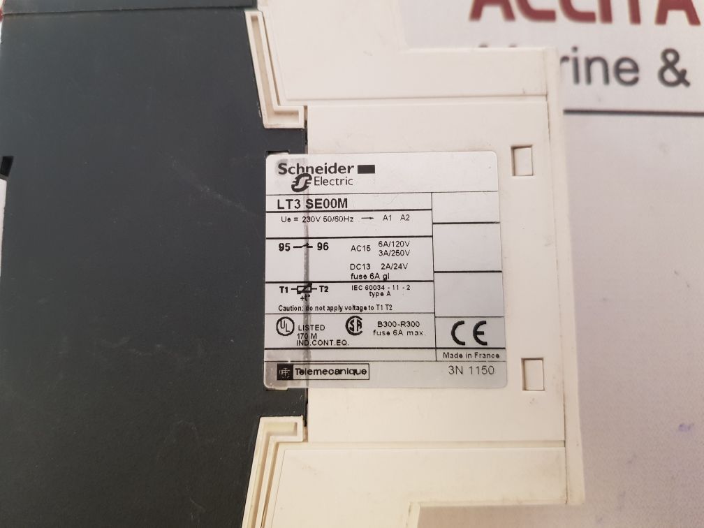 Telemecanique Schneider Electric LT3SE00M Overload Relay 230V 50/60HZ