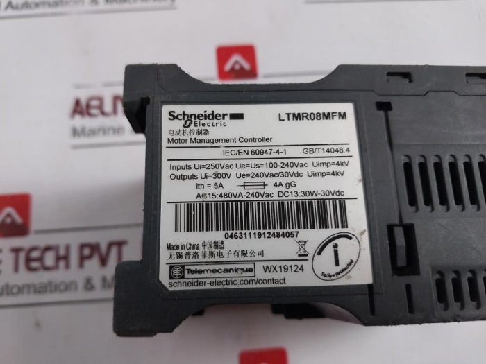Schneider Electric Ltmr08Mfm Tesys Motor Management Controller Modbus 240Vac