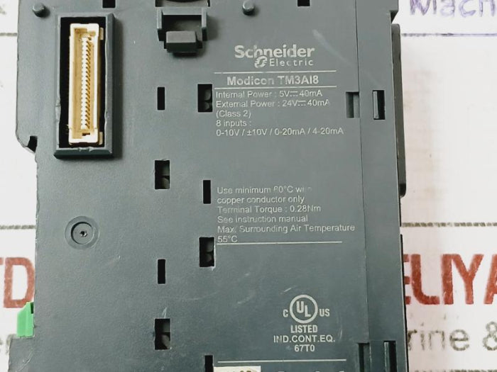 Schneider Electric Tm3Ai8 Modicon Analog Input Module 8 Inputs 24Vdc