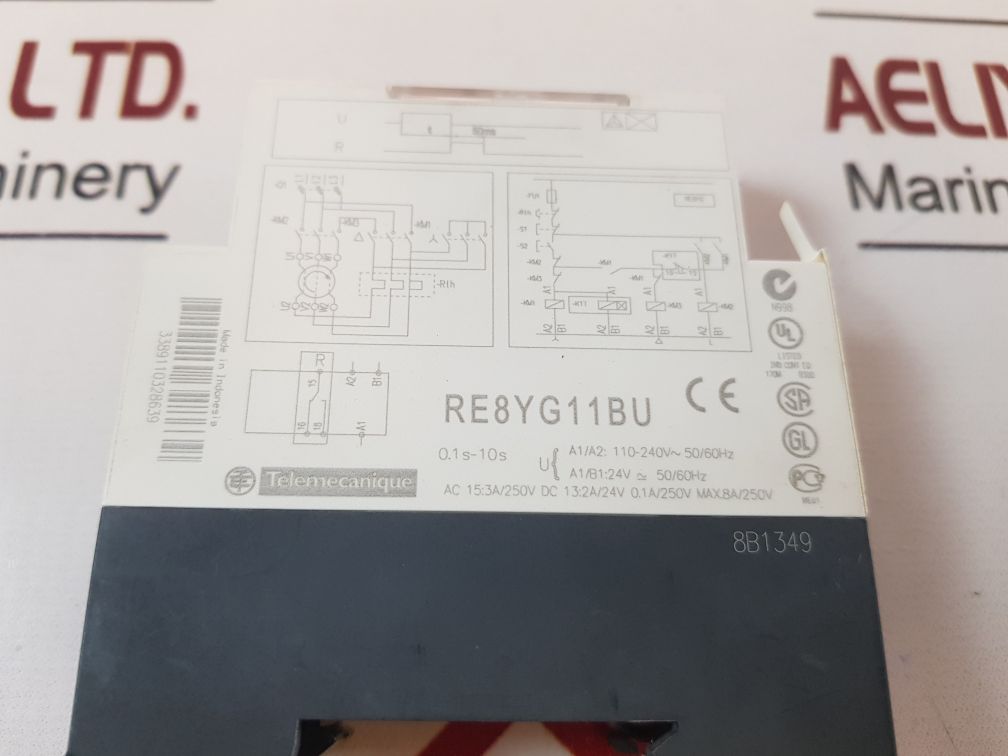 Schneider Electric Re8Yg11Bu Timer Relay