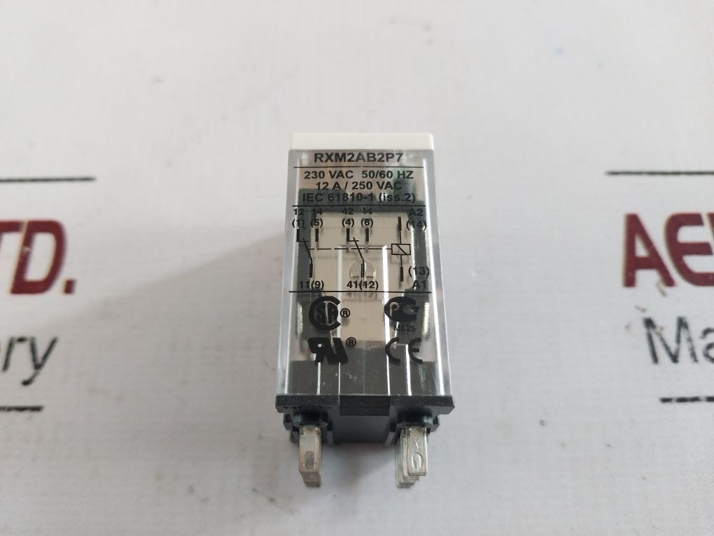 Schneider/Telemecanique Rxm2Ab2P7 Miniature Power Relay 230 Vac 50/60Hz