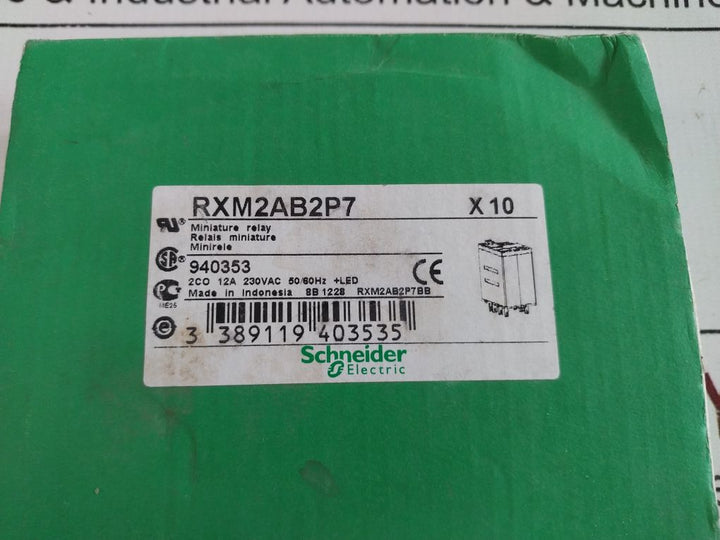 Schneider/Telemecanique Rxm2Ab2P7 Miniature Power Relay 230 Vac 50/60Hz