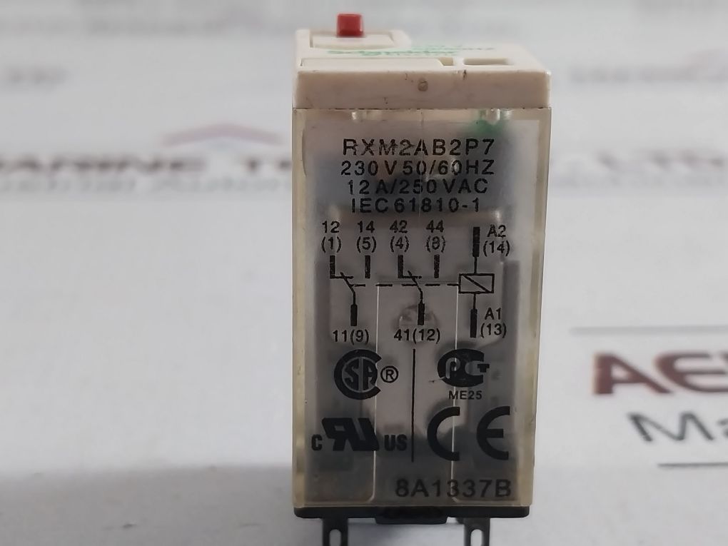 Schneider Electric Rxm2Ab2P7 Miniature Plug In Relay 12A/250Vac