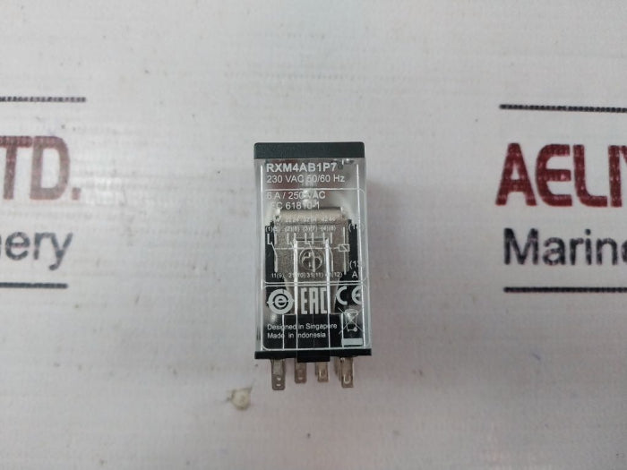 Lot of 2X SCHNEIDER ELECTRIC RXM4AB1P7 Miniature Relay 230 VAC 50/60 HZ