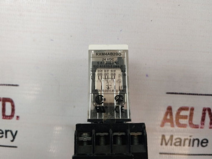 Schneider Electric Rxm4Ab2Bd Miniature Relay 6A/250Vac