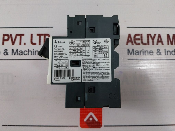 Schneider Electric Telemecanique Gv2Me08 Motor Circuit Breaker 2.5-4 A 690V