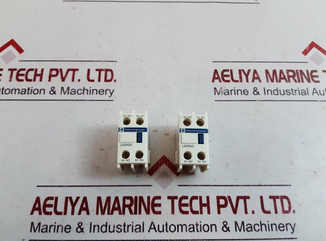 Lot of 2X Telemecanique ladn20 Auxiliary Contact Block BS 4794 690V 038388