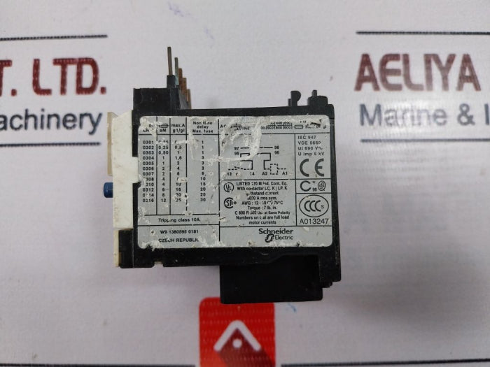 Schneider Electric Telemecanique Lr2K0306 Thermal Overload Relay 690V Ac 5A
