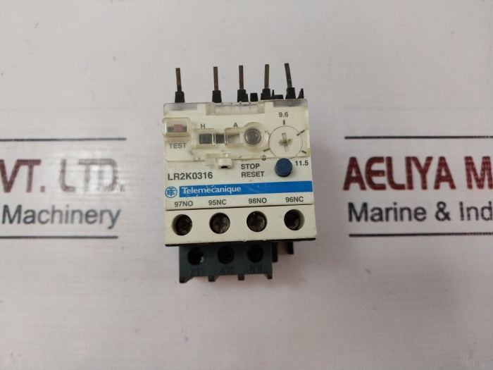 Schneider Electric Telemecanique Lr2K0316 Thermal Overload Relay 5A 690V Ac