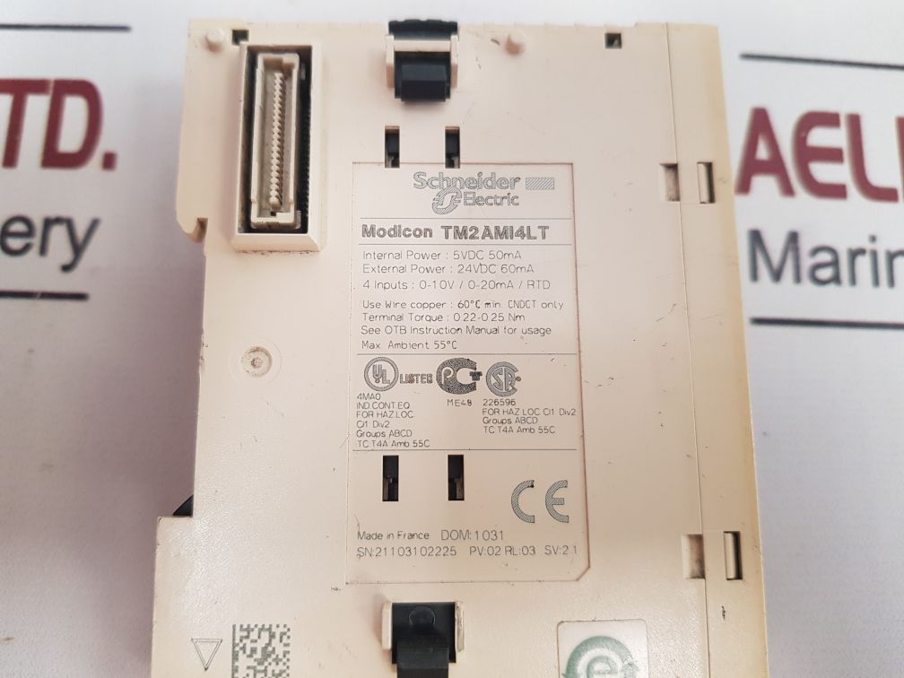 Schneider Electric Modicon Tm2Ami4Lt Analog Input Module