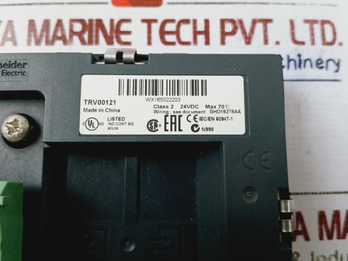 Schneider Electric Trv00121 Front Display Module Class 2,24Vdc Fdm121 Ghd16275Aa