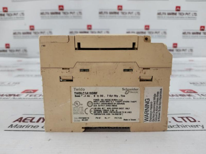 Schneider Electric Twdlcaa16Drf Base Unit Programmable Controller 24Vdc, 250Ma