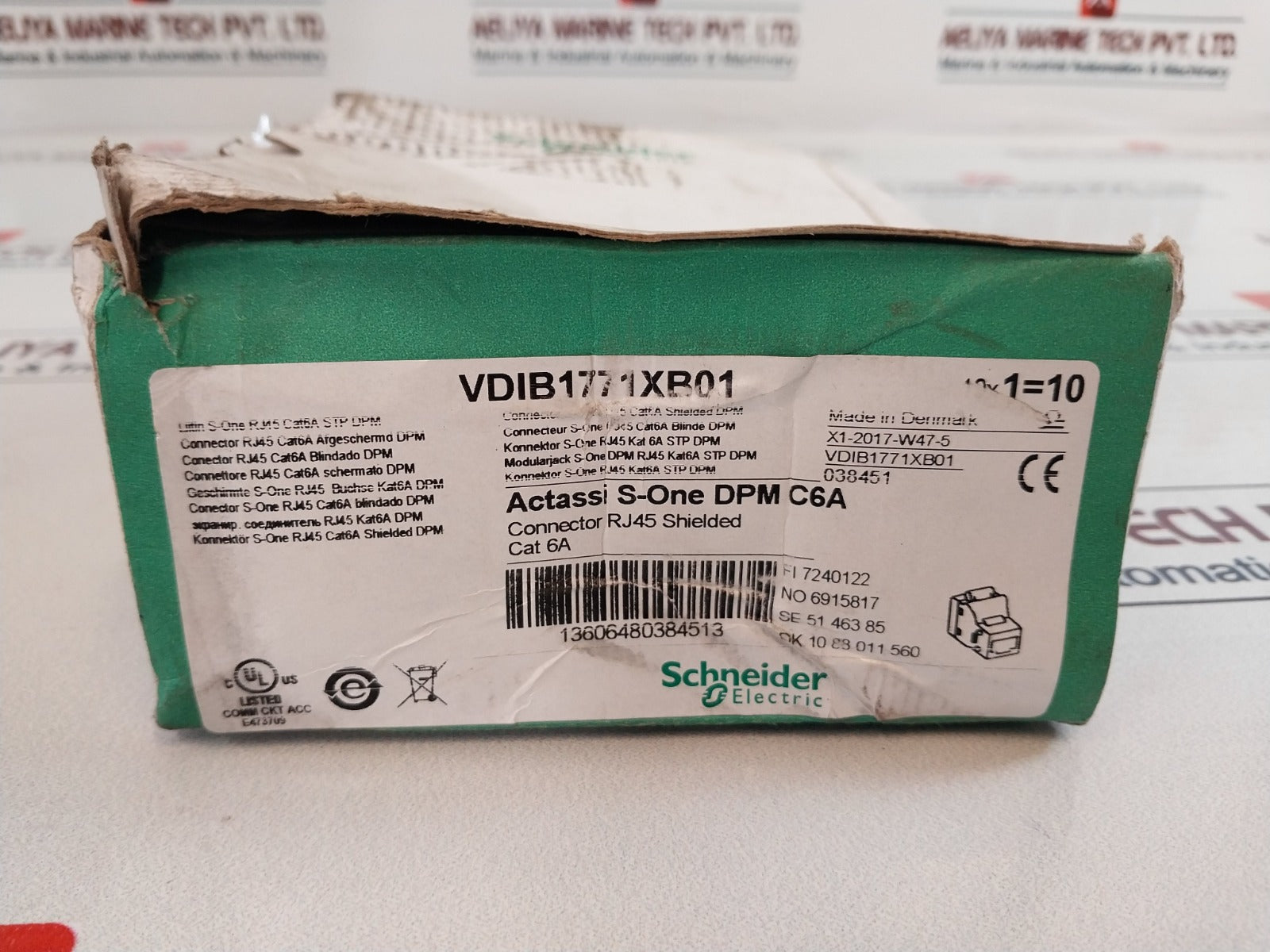 Lot Of 7X SCHNEIDER ELECTRIC VDIB1771XB01 Connector Rj45 Shielded CAT 6A X1-2017
