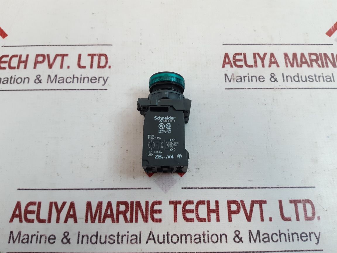 Schneider Zb-.V4 Green Pilot Lamp Xb5 Av43