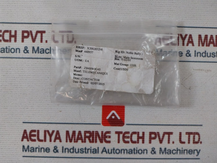 Schneider Electric Zb4 Bw0G45 Light Block Assembly Contactor