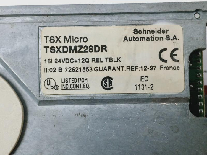 Schneider Tsxdmz28Dr Input/Output Module Tsx Micro 72621553, 24Vdc