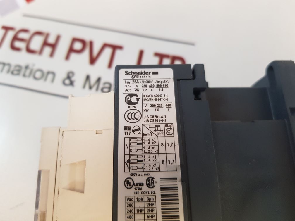Schneider/Telemecanique Lc1D09B7 Contactor