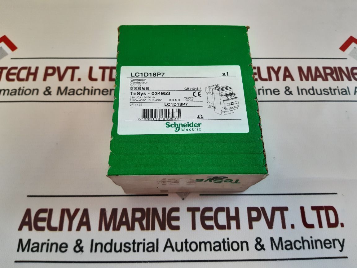 Schneider/Telemecanique Lc1D18P7 Contactor 230V 50/60Hz